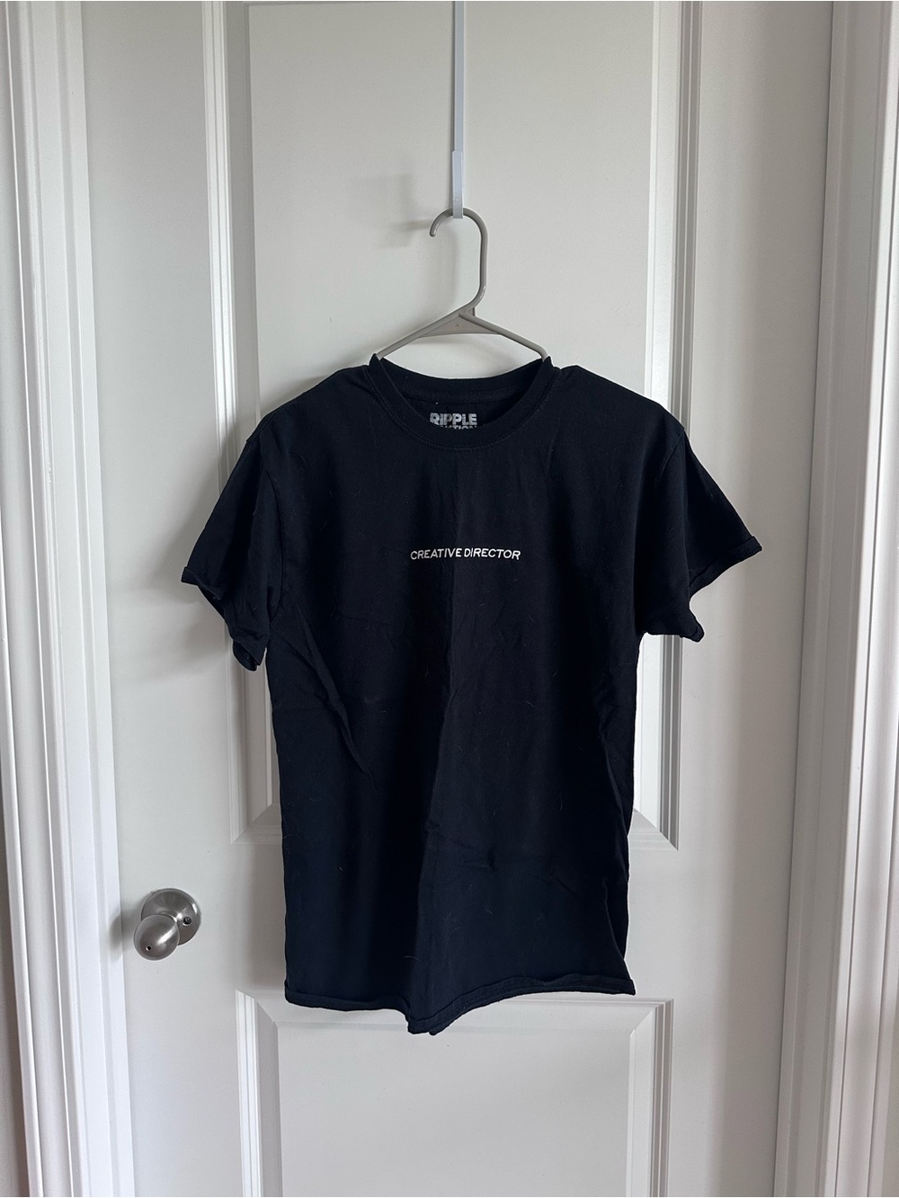 Black "Creative Director" Embroidered Graphic Tee